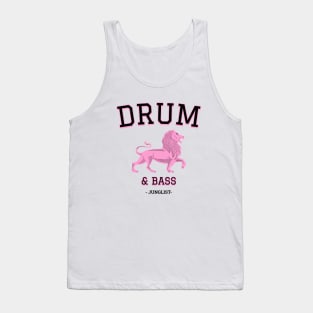 DRUM & BASS - College Font (black) Tank Top